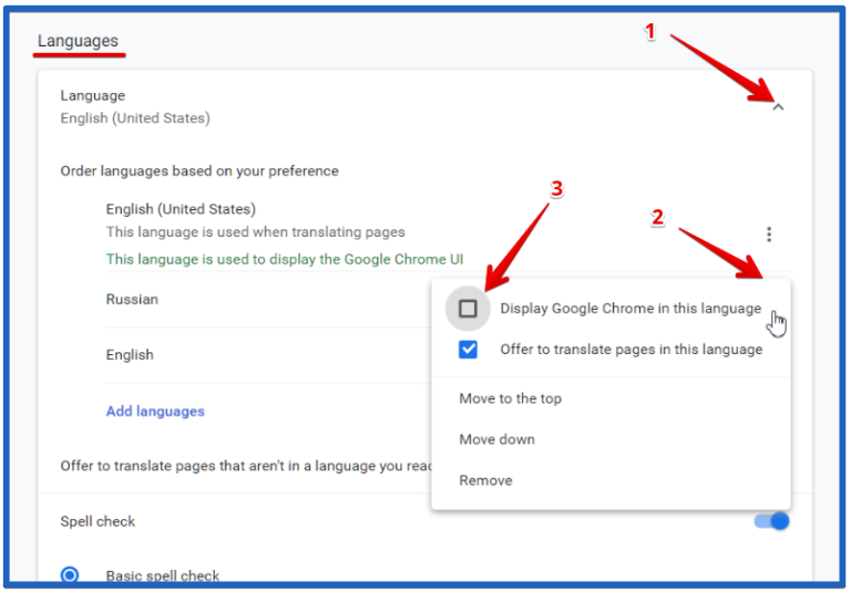 Как изменить язык в браузере Google Chrome - GuideComp.ru